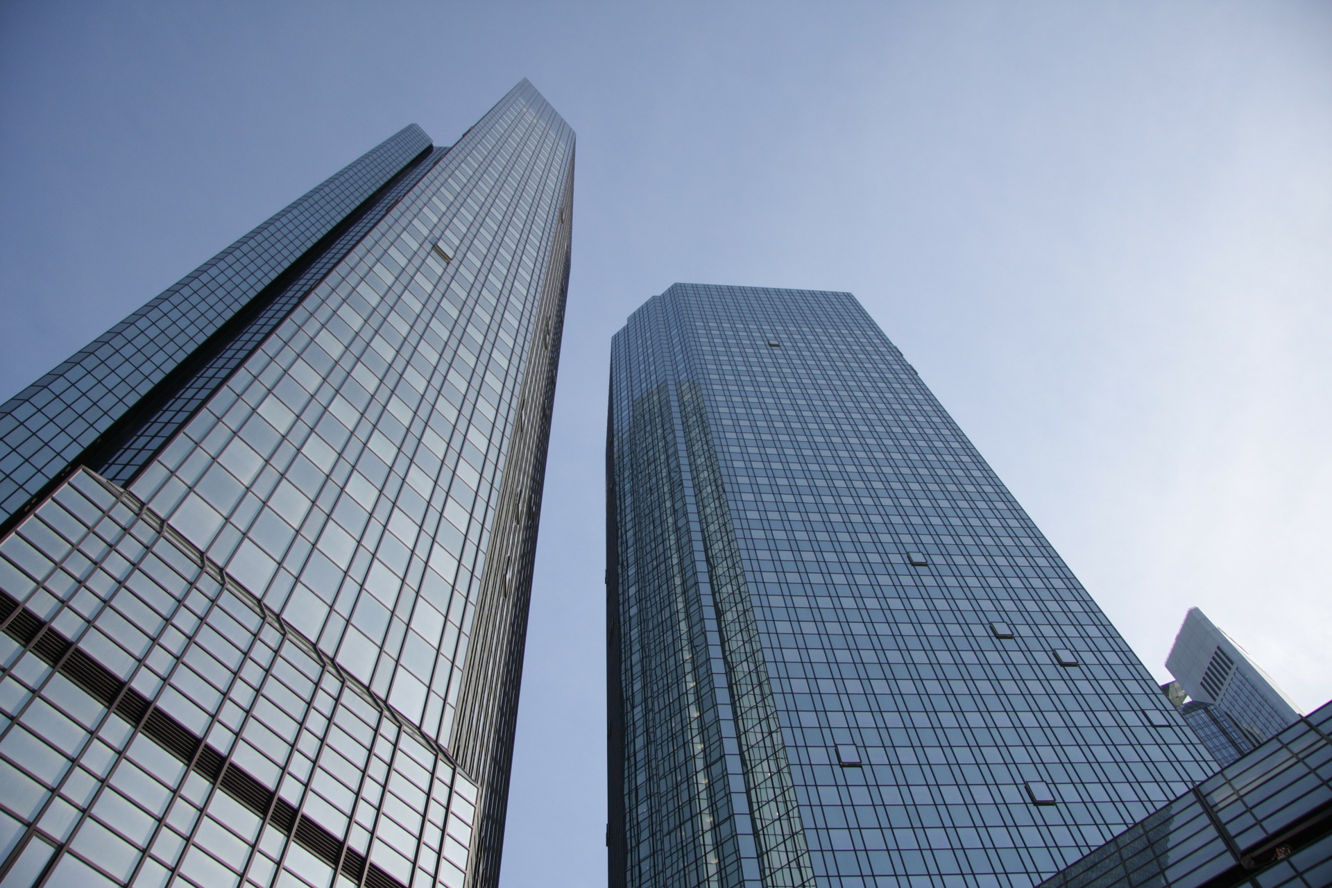 Fotomotive für Frankfurt Zwei Hochhäuser.